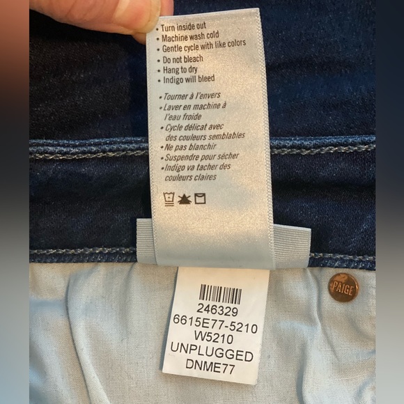 Paige Denim Cindy Cropped Raw Hem Sz 27 - Picture 7 of 13